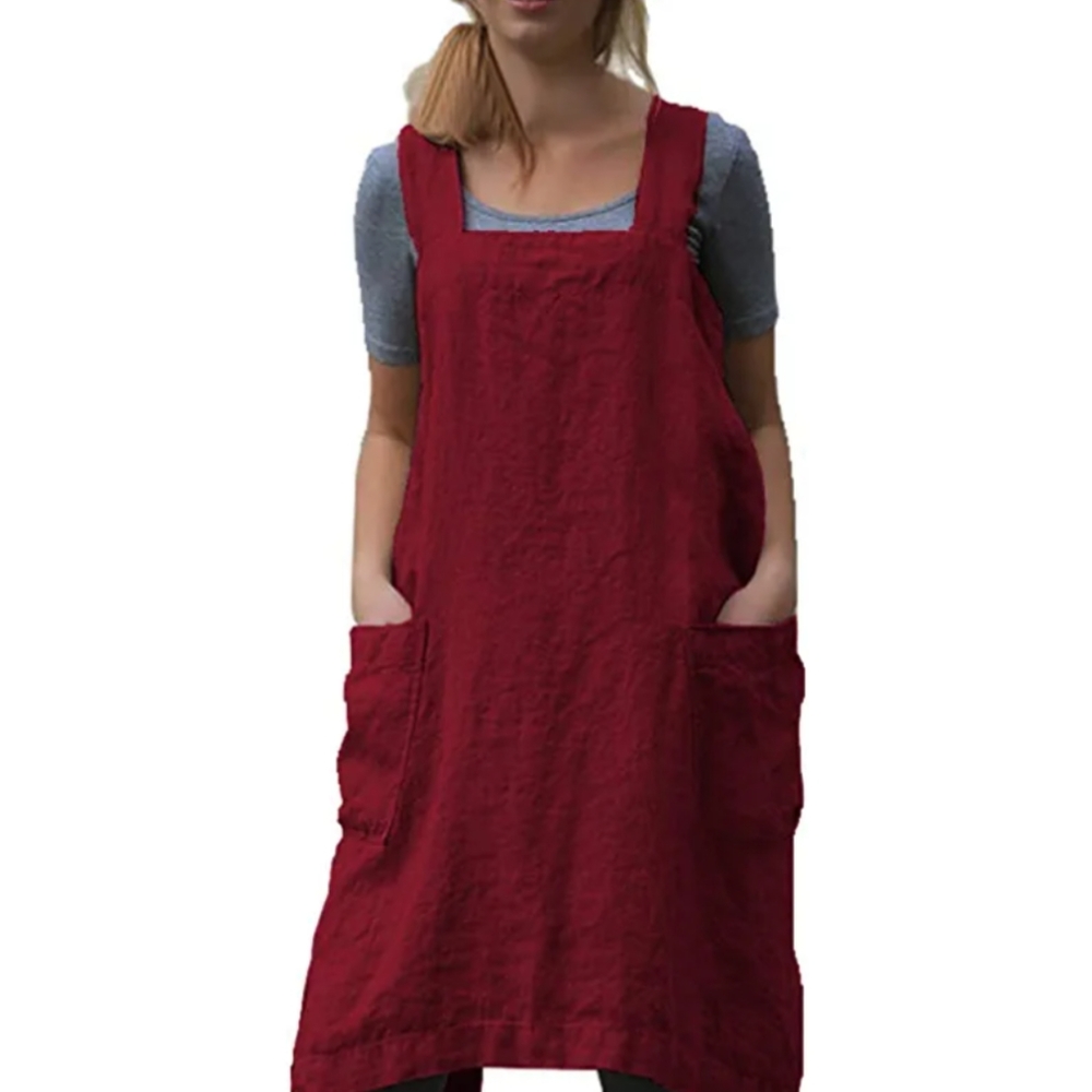 Square Apron Cross Back